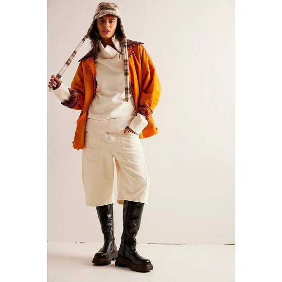 Free People We The Free Just A Game Half-Zip Sweatshirt Top Slouchy S NEW 281786 - Picture 4 of 9